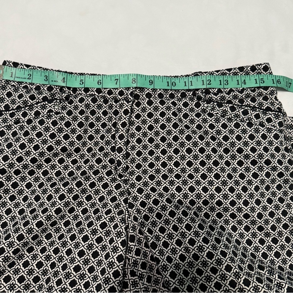 Zac & Rachel Black and White Dress Pants with Geometric Pattern - Picture 6 of 7